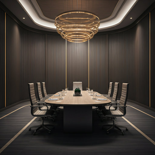 Premium boardroom architectural detail