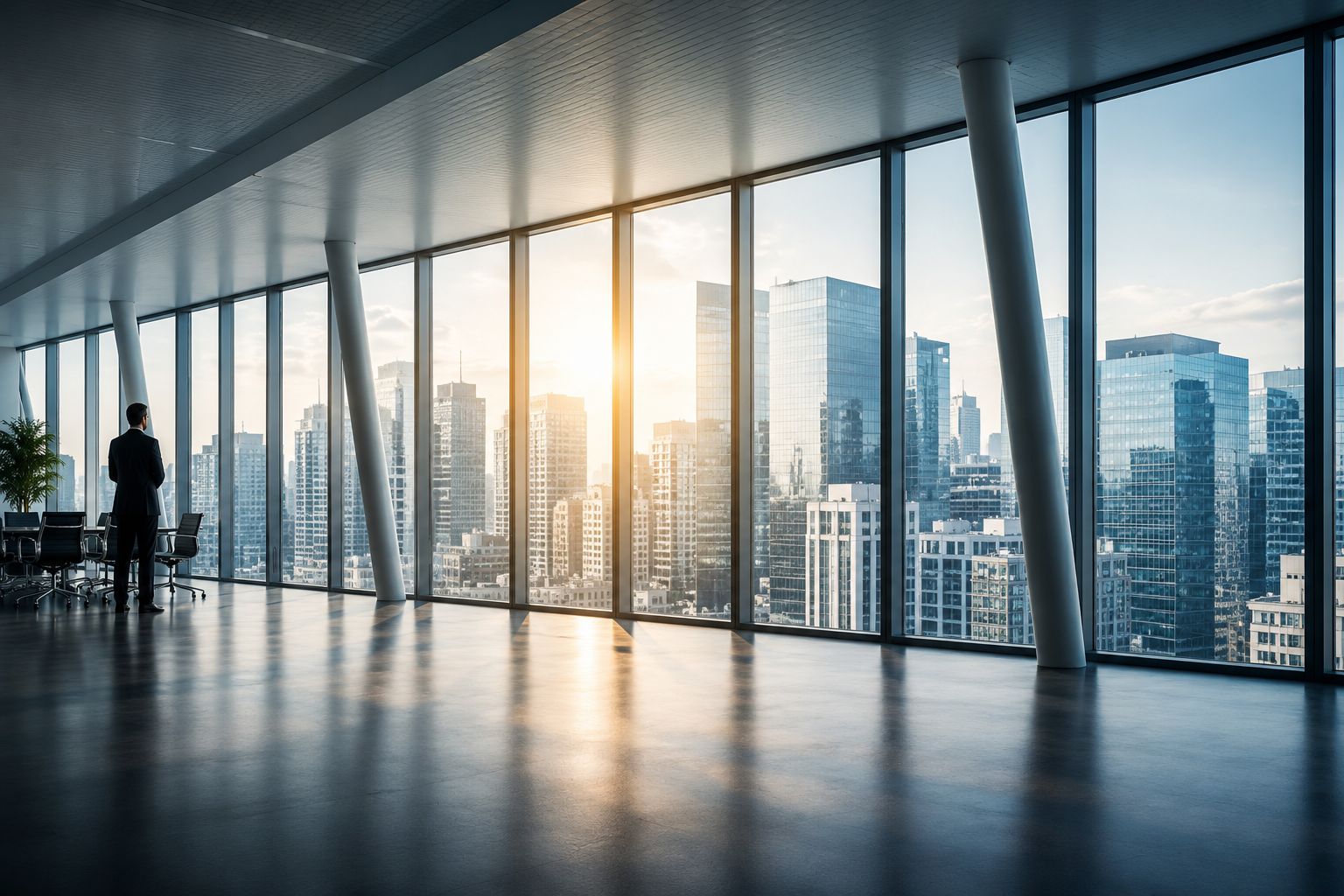 Minimalist corporate headquarters