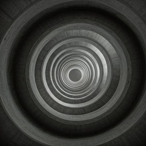 Spiral Concrete Stairs