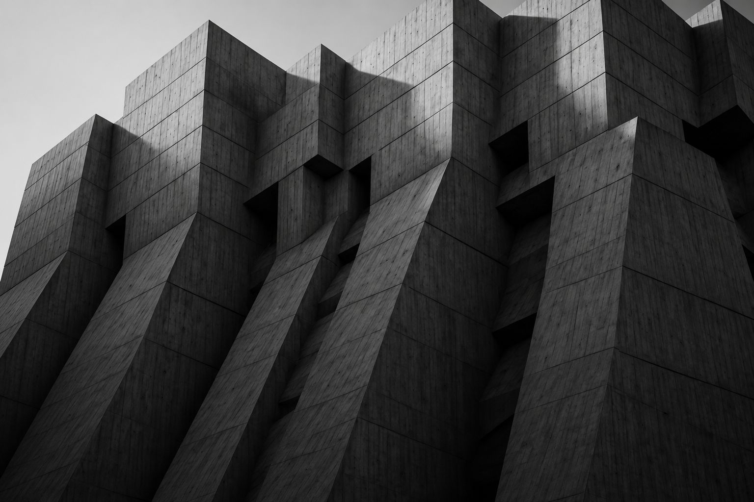 Architectural Brutalist Building